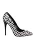 Alexander McQueen Black and White Studded Heels, front view