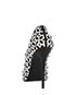 Alexander McQueen Black and White Studded Heels, back view