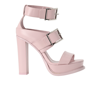 Alexander McQueen Platform Heels, &pound;195, Shoes, Purple, Leather, Front view