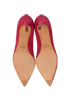 Miu Miu Pointed Toe Pumps, &pound;150, Shoes, Pink, Suede, Top view