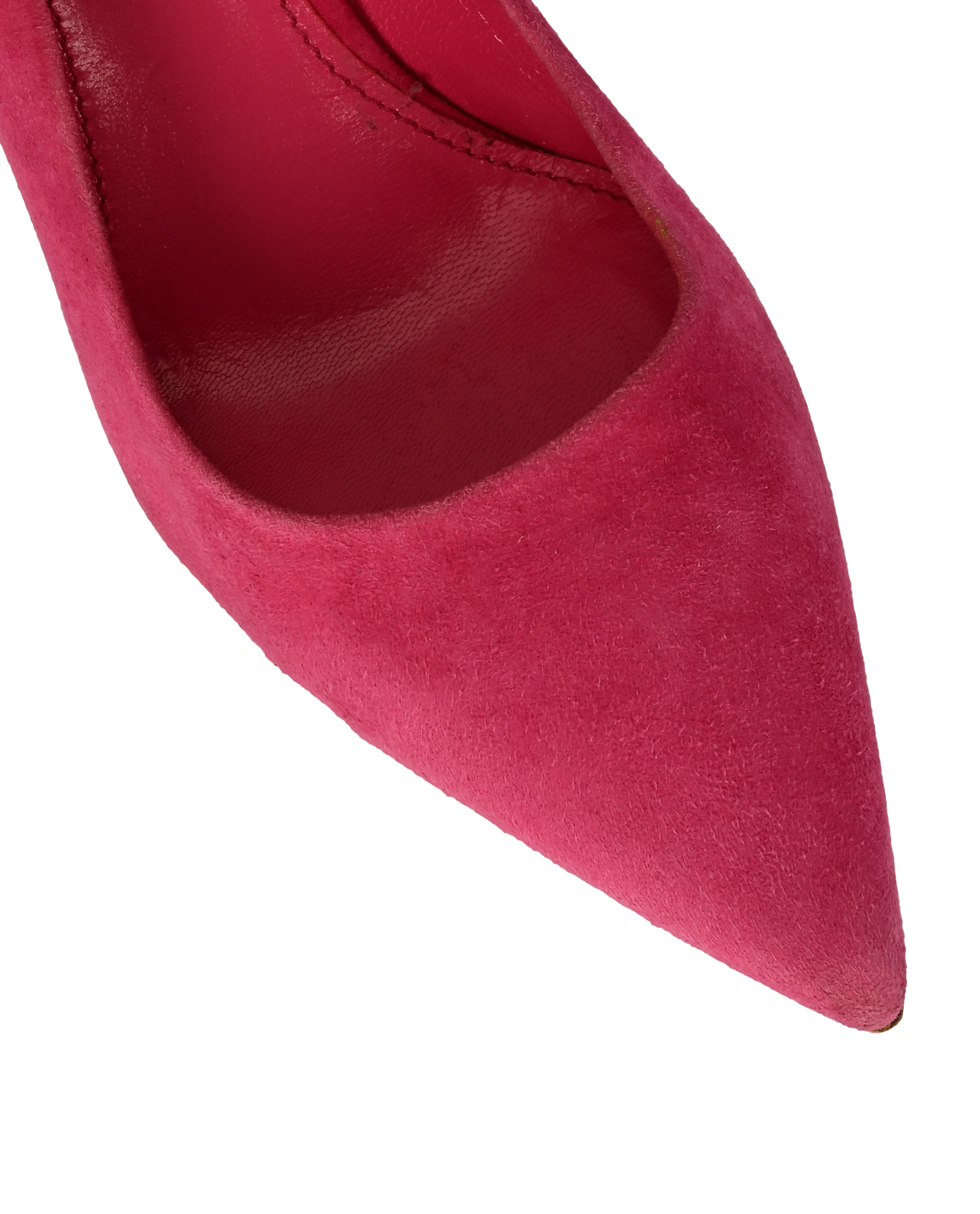Miu Miu Pointed Toe Pumps, &pound;150, Shoes, Pink, Suede, Other view