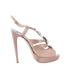 Miu Miu Crystal Embellished Platform Heels, front view