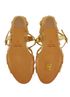 Miu Miu Carved Wooden Wedge 95 Sandals, top view