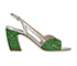 Miu Miu Glitter Slingback Heels, front view