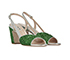 Miu Miu Glitter Slingback Heels, side view