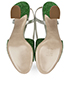 Miu Miu Glitter Slingback Heels, top view