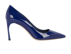 Miu Miu Pointed Court Heels,Patent,Blue,UK5,DB,B,3*