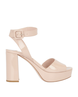 Miu Miu High Sandals,Patent,Nude,UK5,B,3*