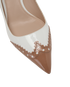 Miu Miu Two-Tone Pointed Heels, &pound;170, Shoes, Beige/White, Patent Leather, Other view