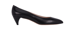 Miu Miu Pointed Kitten Heels, Leather, Black, UK7.5, B, 3*