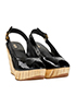 Miu Miu Wooden Effect Sling Backs, side view