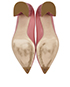 Miu Miu Pink Patent Leather Block Heels B/DB, top view