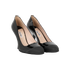 Miu Miu Cap Toe Pumps, £120, Shoes, Black, Patent Leather, Side view