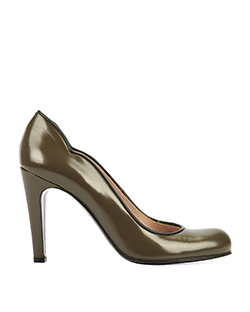 Marc By Marc Jacobs Heels, Leather, Olive Green,6,4* 