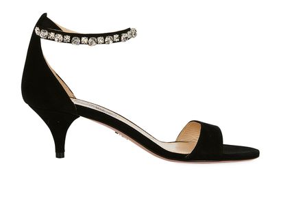 Prada Crystal Sandals, front view