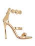 Prada Wavy Strap Heeled Sandals, front view