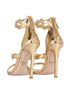 Prada Wavy Strap Heeled Sandals, back view