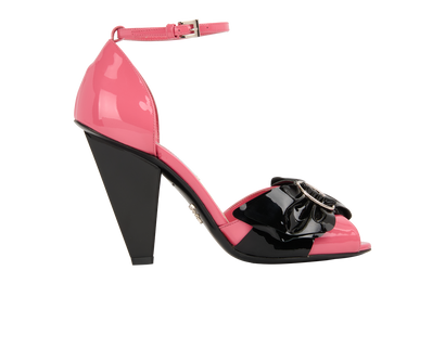 Prada Bow Detail Sandals, front view