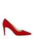 Prada Red Suede Point-Toe Pumps, front view