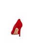 Prada Red Suede Point-Toe Pumps, back view