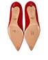 Prada Red Suede Point-Toe Pumps, top view