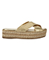 Prada Espadrille Wedge Sandals, front view