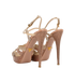 Prada Platform Heels, &pound;195, Shoes, Beige/Pink, Leather, Back view