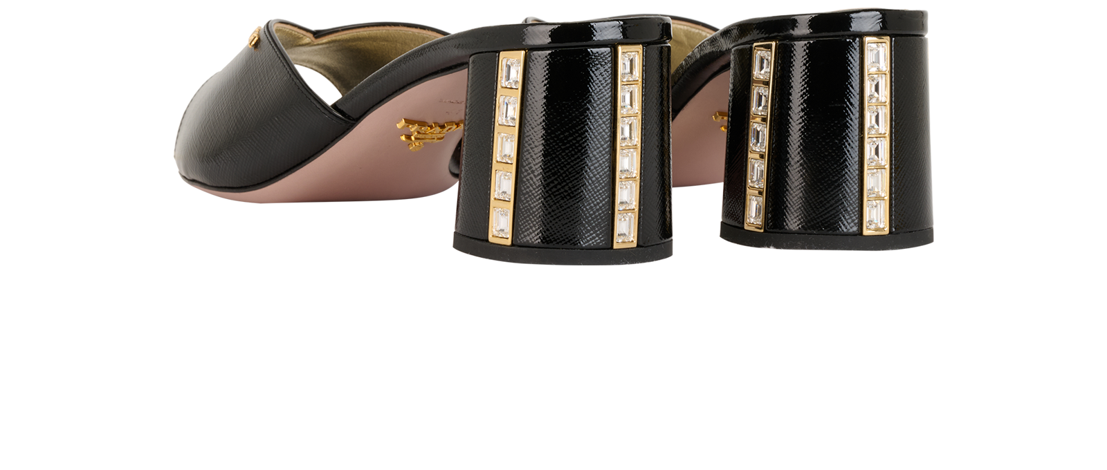 Prada Mules, &pound;320, Shoes, Black, Leather, Back view