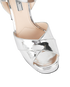 Prada Metallic Block Heel Sandals, other view