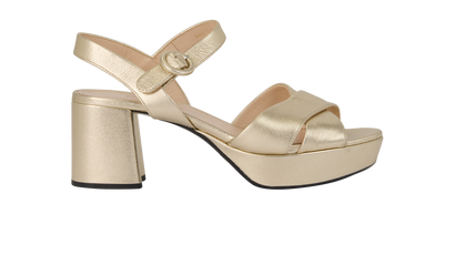 Prada Block Heel Sandals, front view