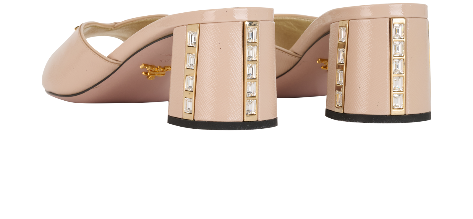 Prada Mules, &pound;195, Shoes, Nude, Leather, Back view
