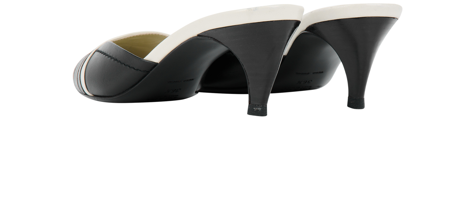 Prada Lace Up Kitten Heel Mules, &pound;110, Back view