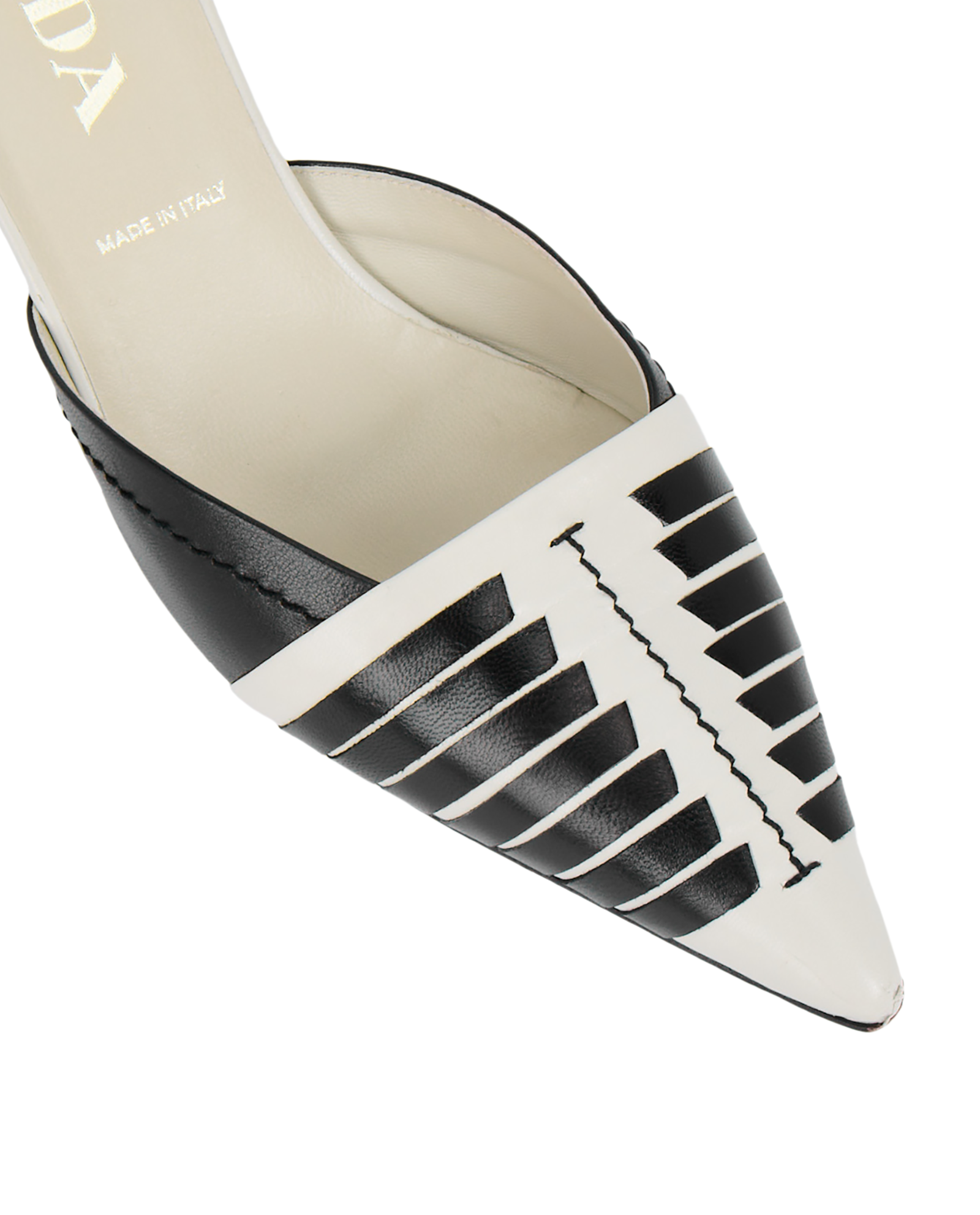 Prada Lace Up Kitten Heel Mules, &pound;110, Other view