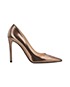 Prada Metallic Shoes, £240, Shoes, Brown, Leather, Front view