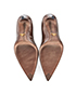 Prada Metallic Shoes, £240, Shoes, Brown, Leather, Top view