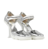 Prada Metallic Heels, side view