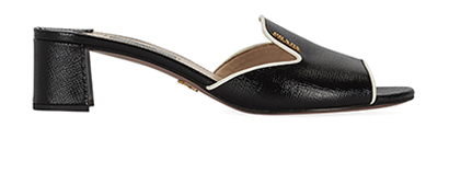 Prada, £295, Shoes, Black, Leather, Front view