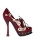 Prada FLoral Lace Up Pumps, front view