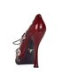 Prada FLoral Lace Up Pumps, back view