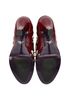 Prada FLoral Lace Up Pumps, top view