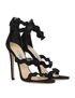 Prada Wavy Strap Heeled Sandals, side view