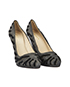 Prada Tiger Print Detail Heels, side view