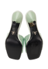 Prada Crystal Sandals, &pound;395, Shoes, Green, Satin, Top view