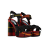 Prada Tartan Platform Heels, side view