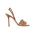 Rene Caovilla Interwoven Crystals Sandals, front view