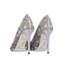 Rene Caovilla Embroidered Pumps, back view