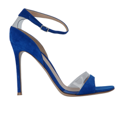 Gianvito Rossi Heeled Sandals, Suede, Blue, UK 5.5, DB/B, 3*