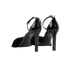 Saint Laurent Bea Squared-Toe Sandals, back view