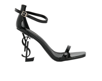 Saint Laurent 110MM Opyum, &pound;450, Shoes, Black, Patent Leather, Front view