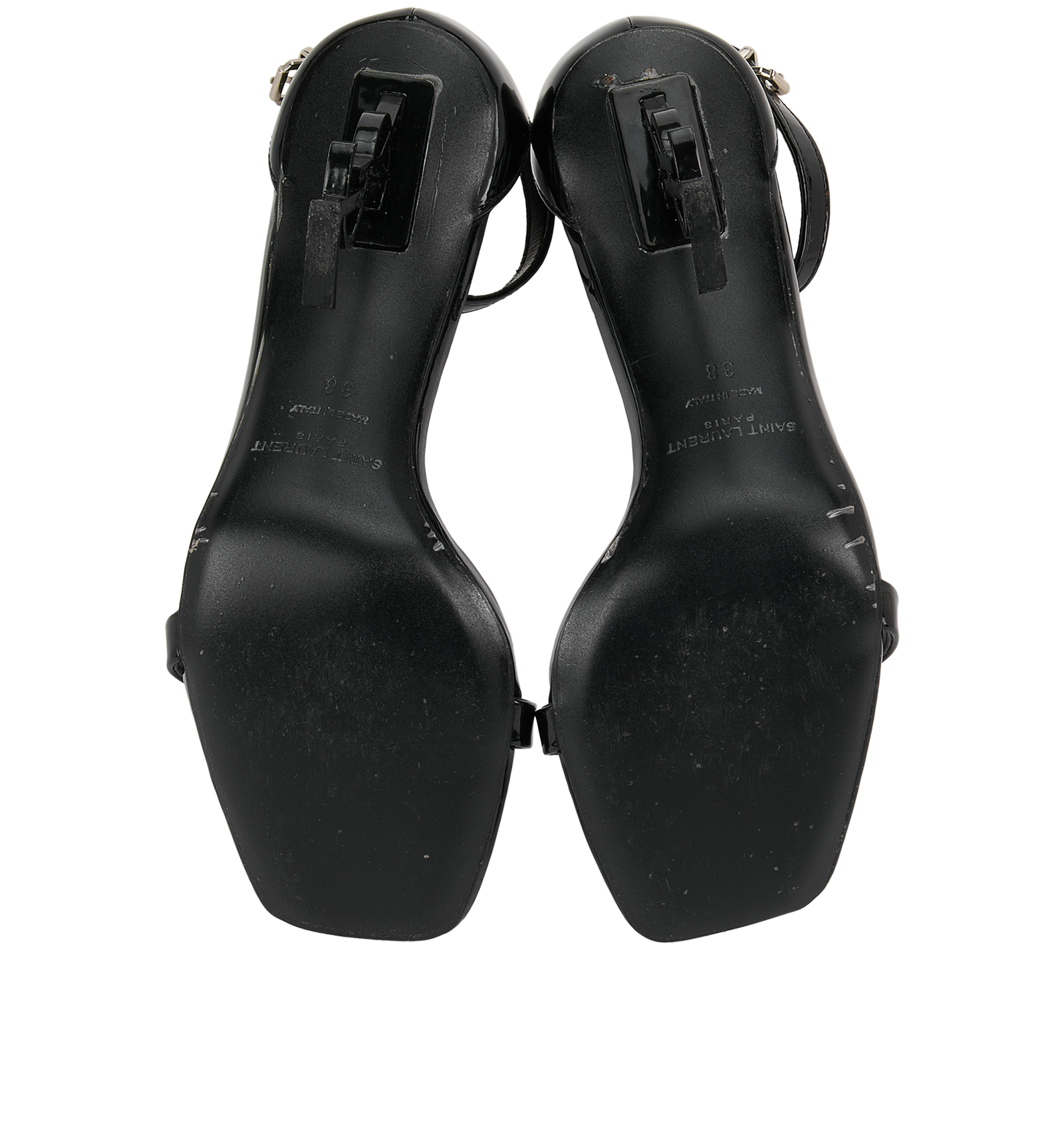 Saint Laurent 110MM Opyum, &pound;450, Shoes, Black, Patent Leather, Top view